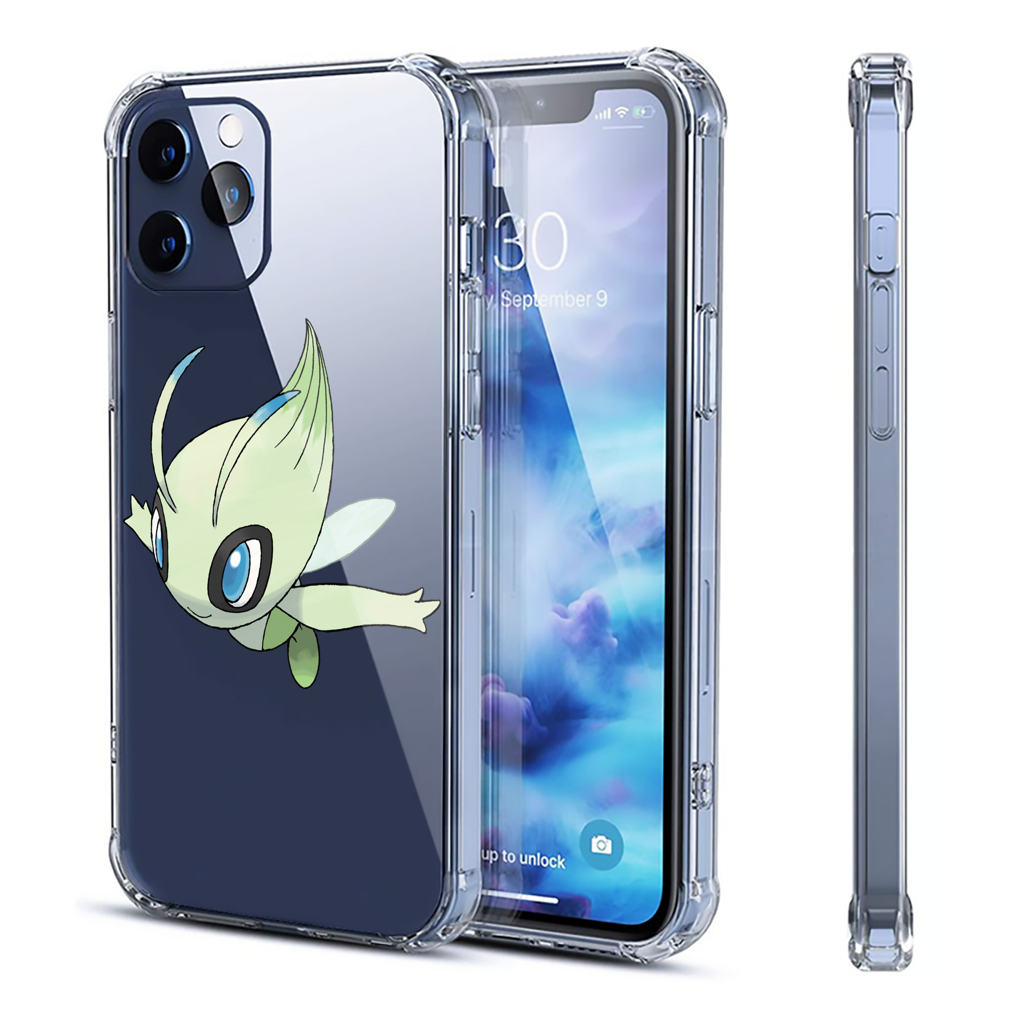 （画像用） ポケットモンスター Pokémon 【iPhone 12シリーズ対応】透明スマホケース（クリアソフトケース）